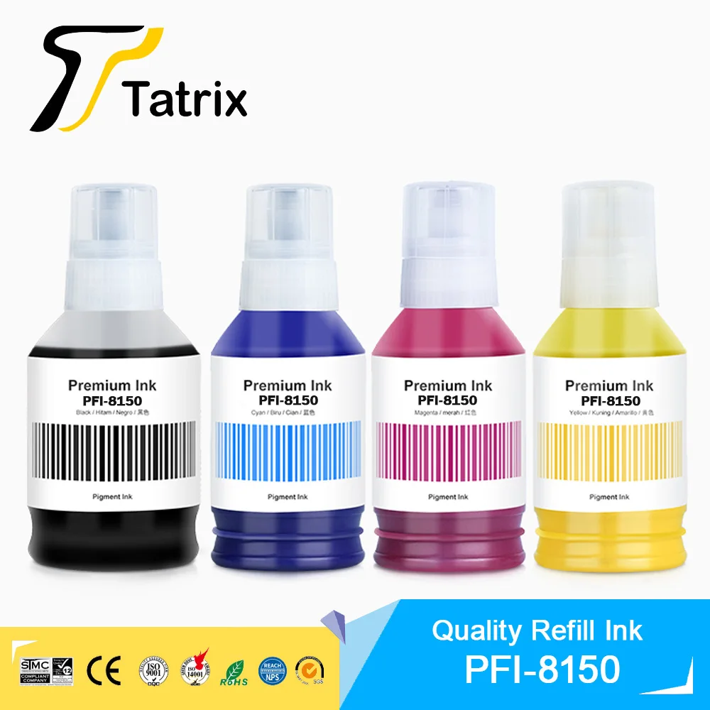 Tatrix PFI-8150 pfi8150 PFI-050 premium farb kompatible tinten flasche für canon image prograf TC-20 TC-20M TC-5200 TM-5200M drucker