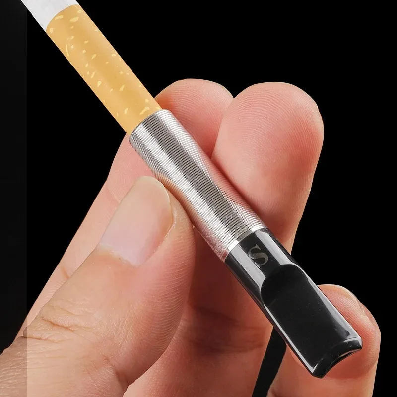 SANDA cigarette holder replaceable core filter Healthy Microfilter Smoker Mouthpiece Reduce Tar Washable Tobacco Filter Men Gift
