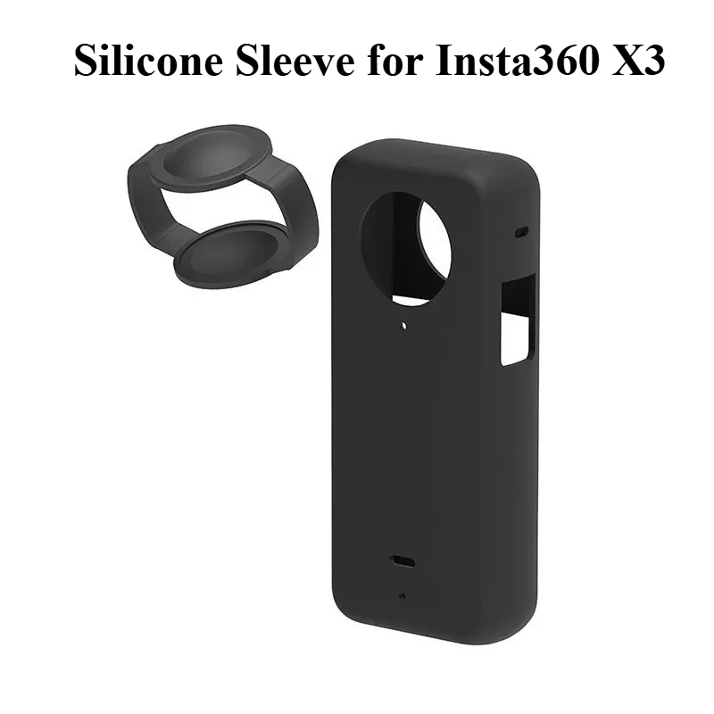 

Silicone Sleeve For Insta360 X3 - Anti-Scratch Protector Case With Precise Cutouts Camera Protector Sleeve Cover