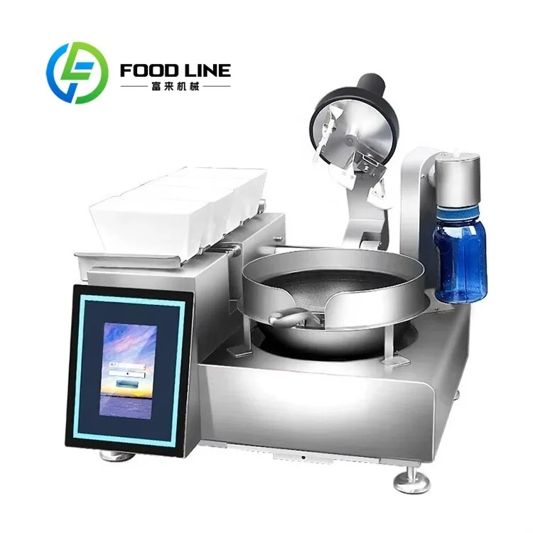 Smart Commercial Cooking Robot Multi Function Automatic Cooker for Kitchen High Capacity Electric Stainless Steel Multi-function