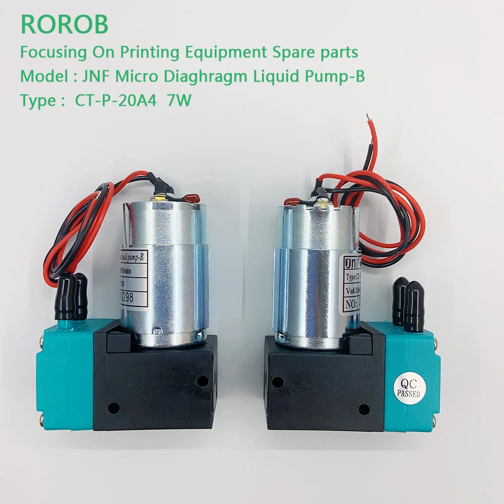 JNF-Bomba de Tinta Líquida Micro Diaghram, Adequado para Flora, Allwin, Witcolor, Sky Color, Impressora Solvente, Outro Equipamento Jacto de Tinta, 24V DC, 7W