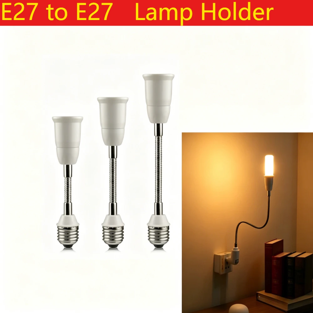 

20/30/40CM E27 to E27 Base LED Lamp Holder Extension Adapter Converter Screw Socket Extender Light Bulb Holder