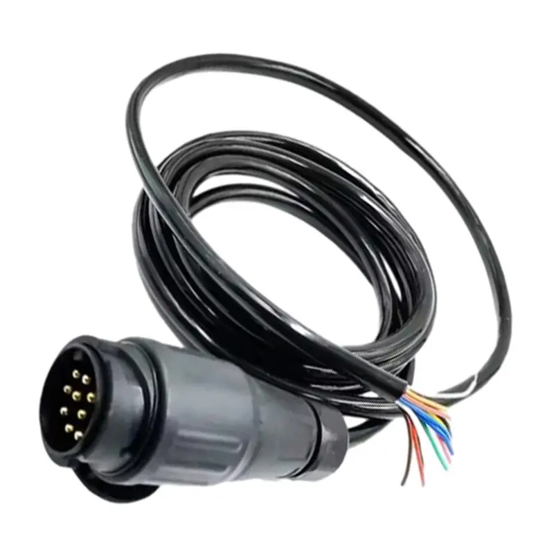 

New TPU And Nylon Material Trailer Wiring Connector 12V 13 Pins Round Hole Plug For Truck