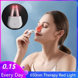 Charge Rhinitis Treatment Device 630nm Infrared Laser Allergic Rhinitis Sinusitis Allergy Reliever Treatment Physical therapy