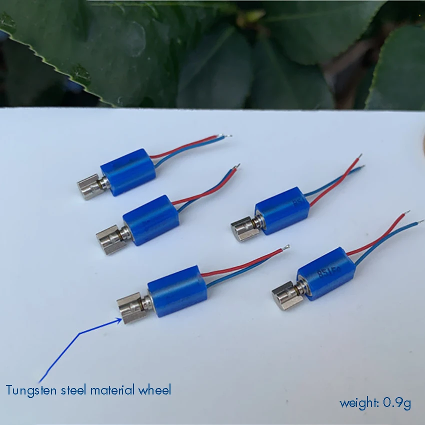 4*8mm Micro Coreless Motor 3V-4.2V DC Vibration Motor with Rubbe Sleeve Mobile Phone Precision Vibrator Wire Length 15mm