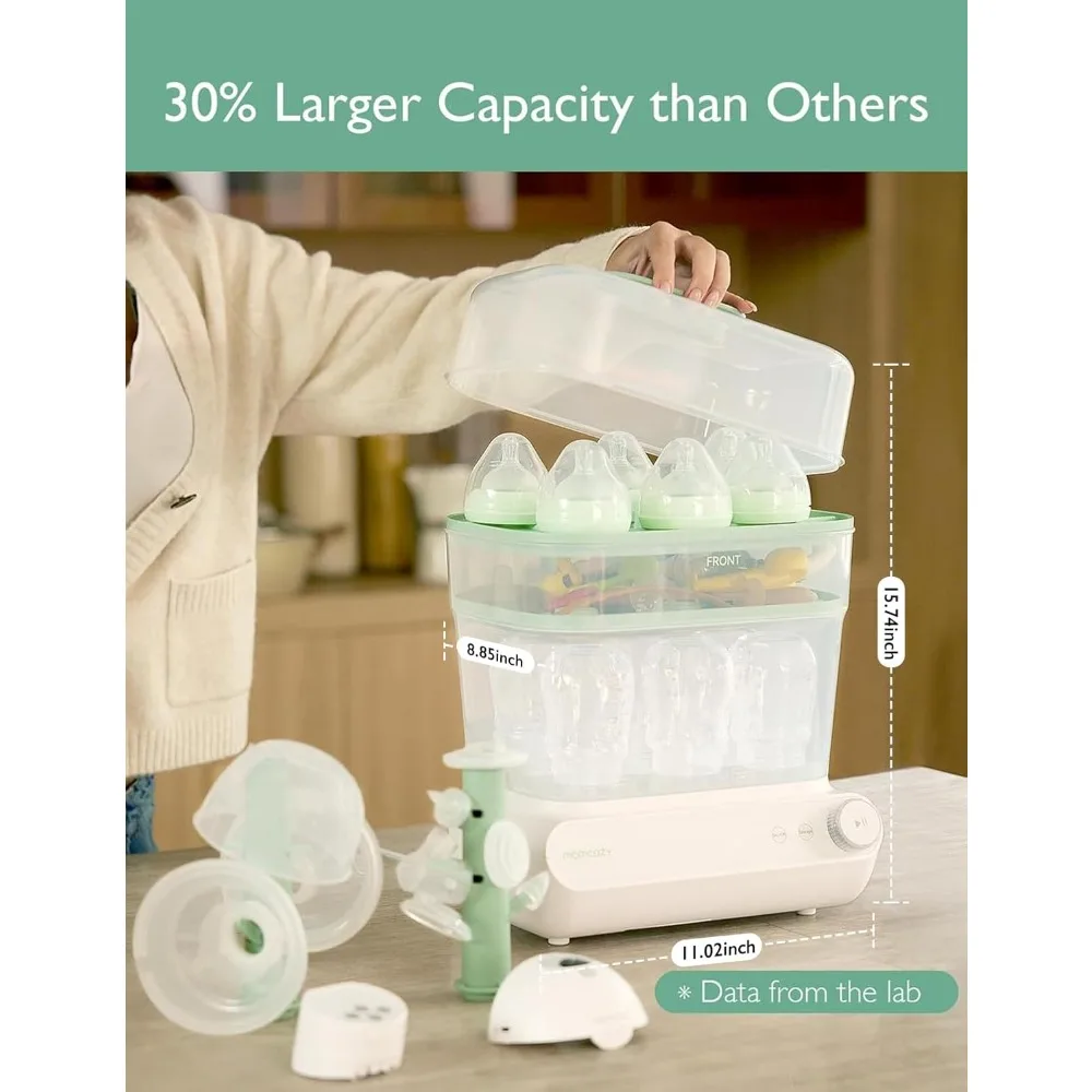 

3 Layers Large Bottle Sterilizer and Dryer, Fast Sterilize and Dry, Universal Bottle Sterilizer for All Bottles