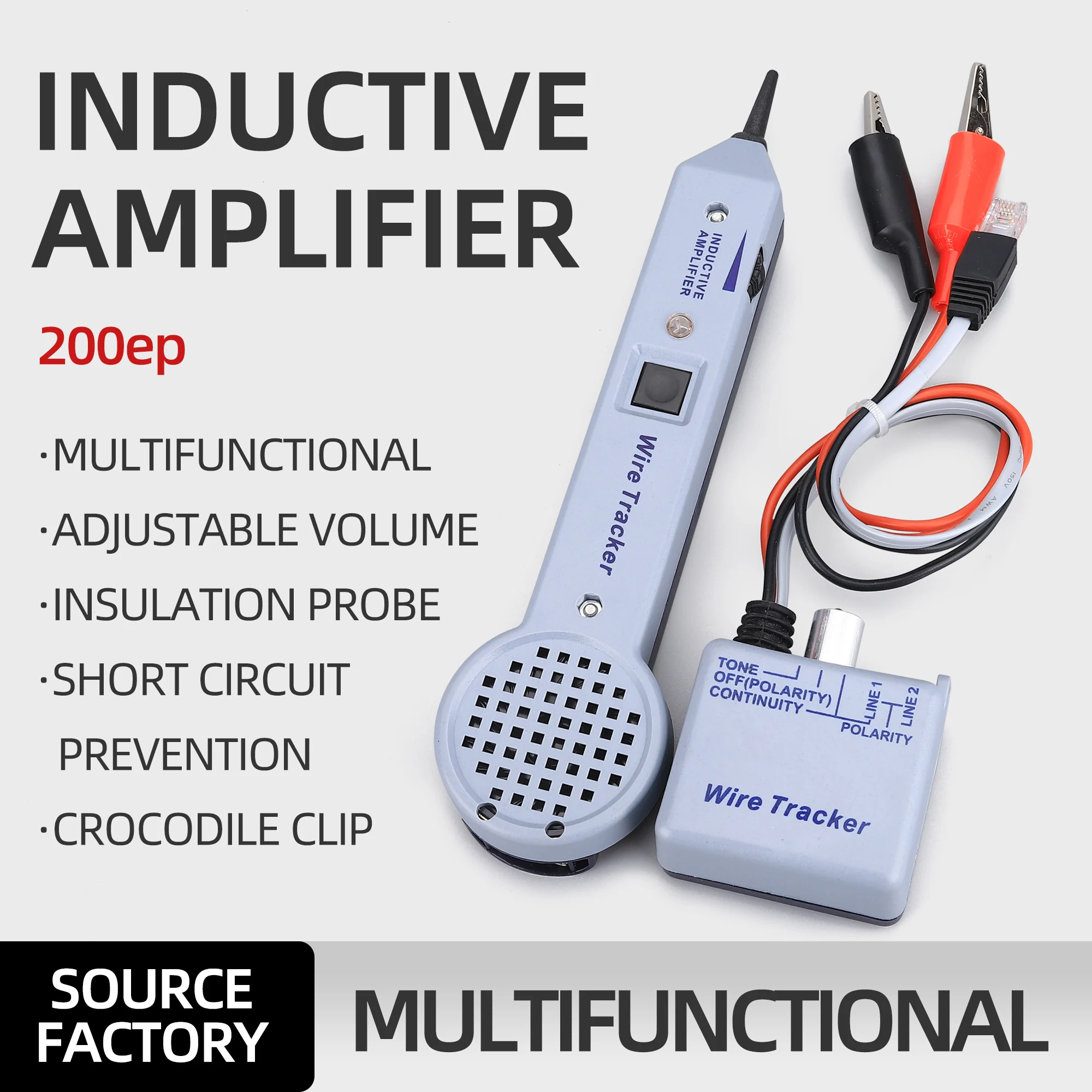 Network Telecom Engineering Network Line Finder Line Finder Inductive Amplifier 200EP Audio Tracer Cable Tester