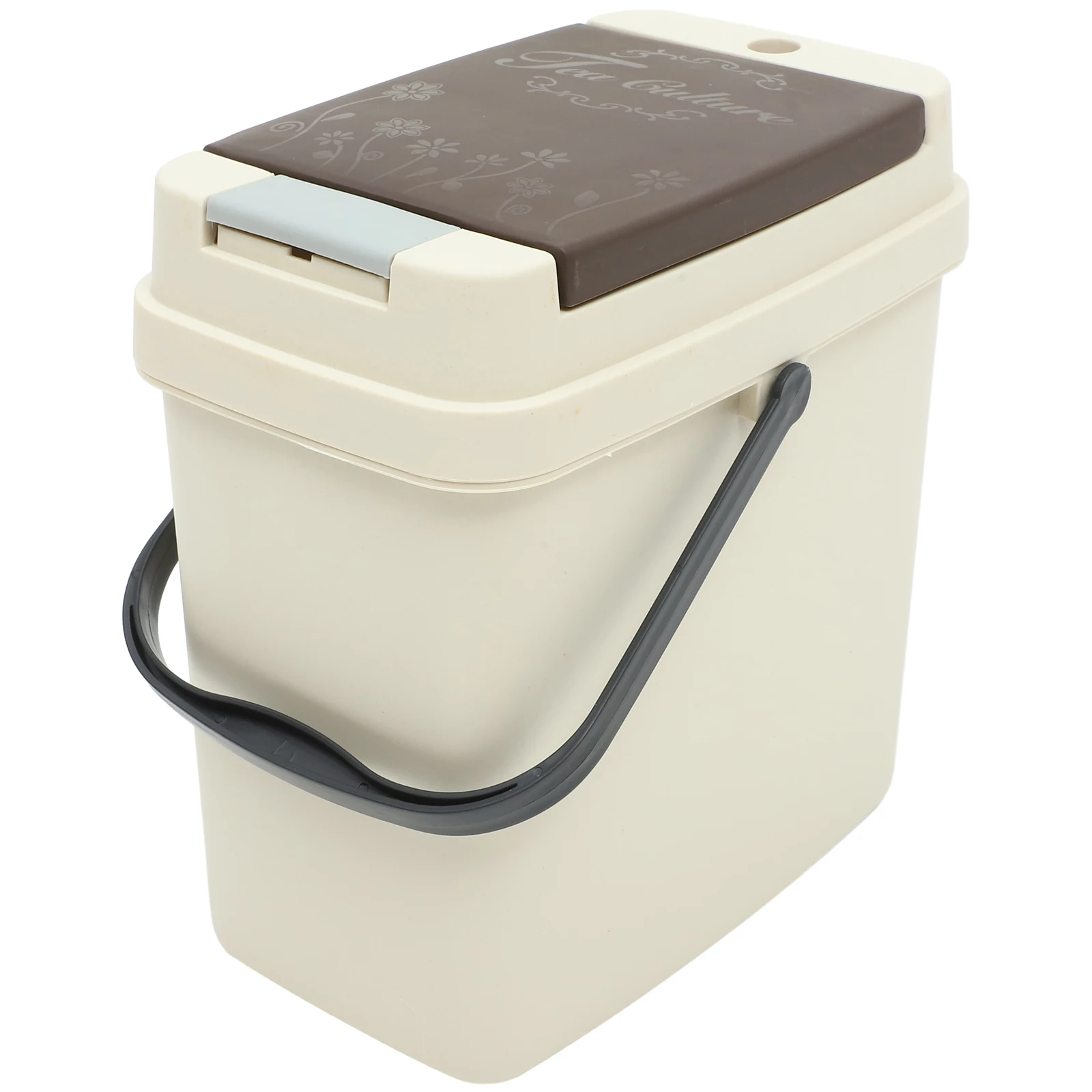 

Plastic Strainer Tea Trash Can Container Wastebasket Large Capacity Open Draining Garbage Bin