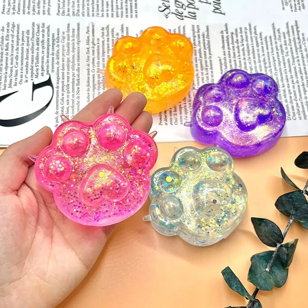 1Pcs Relief Relax Toys Squeeze Cat Paw Toys Squeeze Toy Sticky Decompressing Pinching Cat Paw Abreact Soft