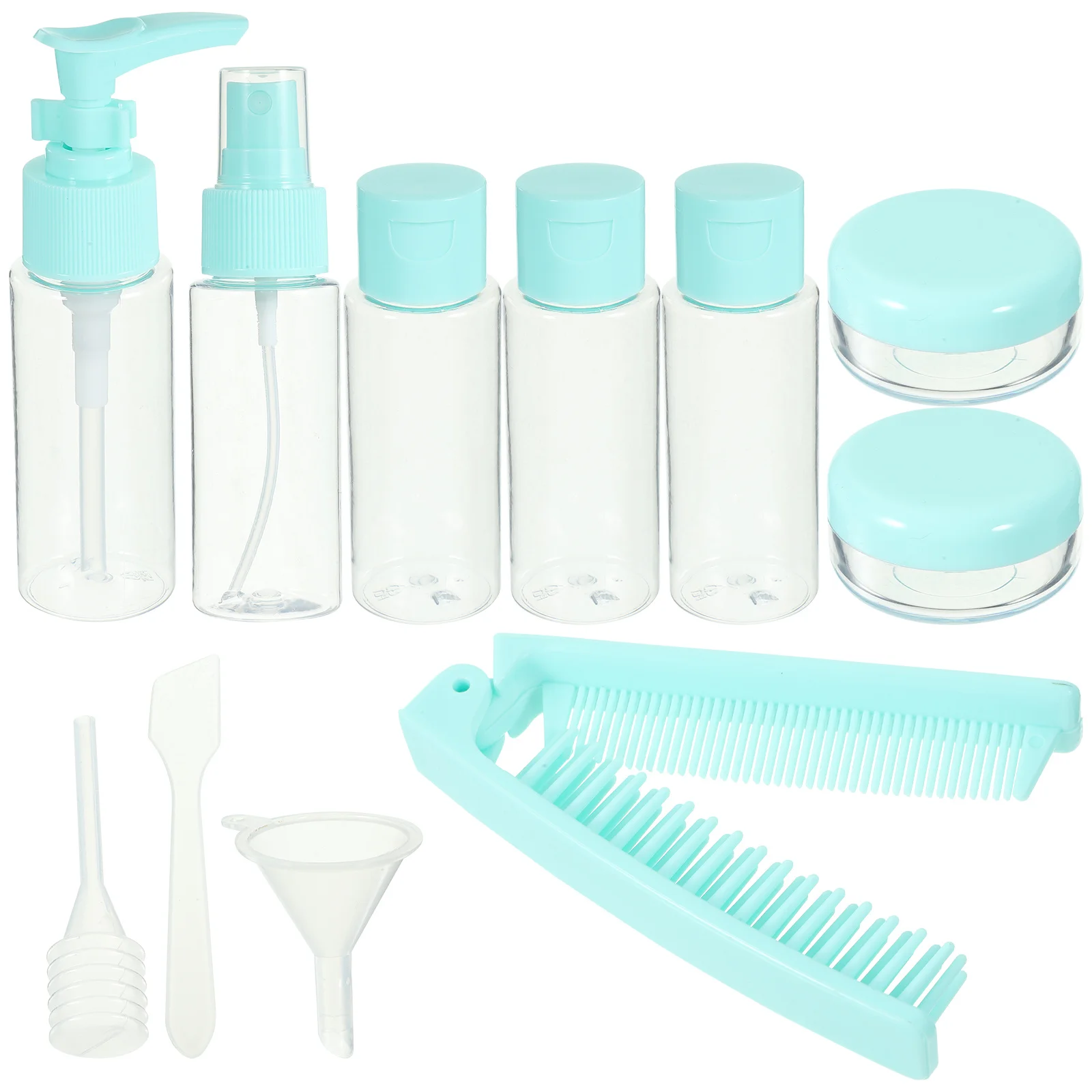 1 ensemble 1 ensemble Kit de taille de voyage bouteille de pulvérisation rechargeable bouteille de crème de maquillage vide pour Lotion crème pour les yeux du visage femmes utilisation Portable