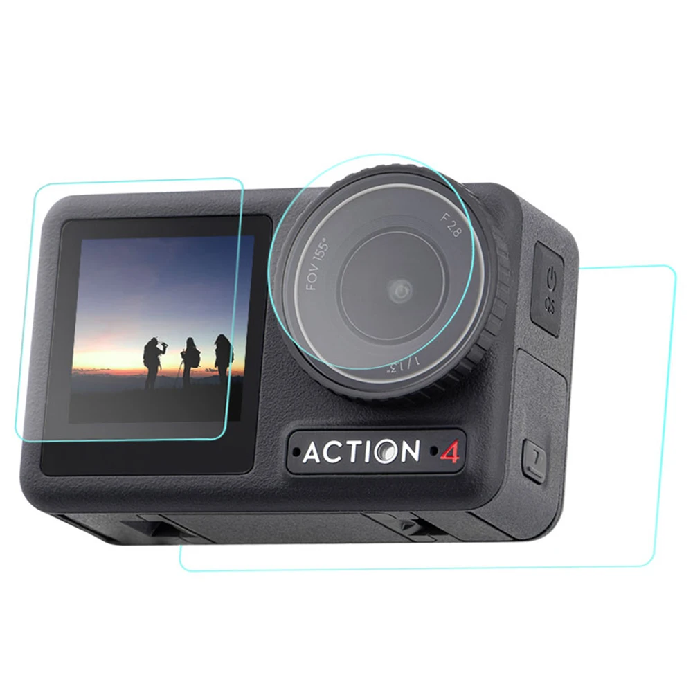 Крышка объектива VAKIND TPU с защитой от фото для аксессуаров для спортивной камеры DJI Osmo Action 3/4