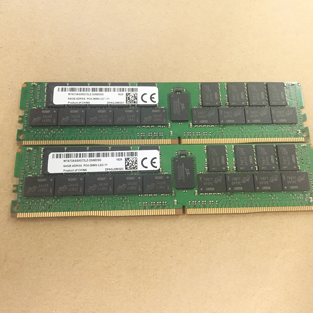 Cho MT RAM 64GB 64G 4DRX4 PC4-2666V DDR4 2666 RECC MTA72ASS8G72LZ-2G6B2SG Nhớ Chất Lượng Cao Nhanh Tàu