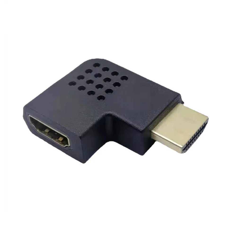 HDMI boczne adapter LCD adapter TV typu L HDMI adapter z gniazda męskiego na żeńskie prawo 90 stopni