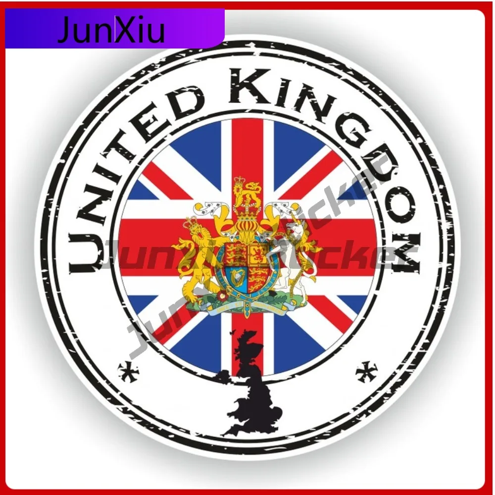 

United Kingdom UK Seal Round Unique Motorcycle Car Waterproof Auto Accessories Vinyl Decal For Car Truck SUV Window Bumper