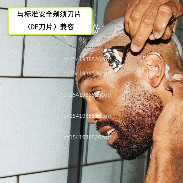 (Aluminum alloy) Interchangeable Blade Triple Razor Razor Bald Artifact