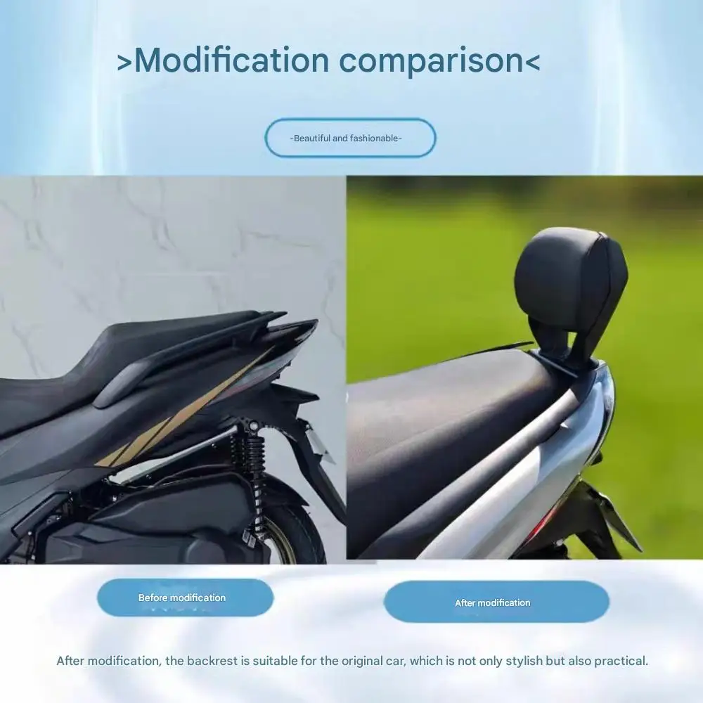 Suitable for ZONTES 368E dedicated aluminum alloy backrest, JV backrest modification backrest accessories Zongshen 368E E368