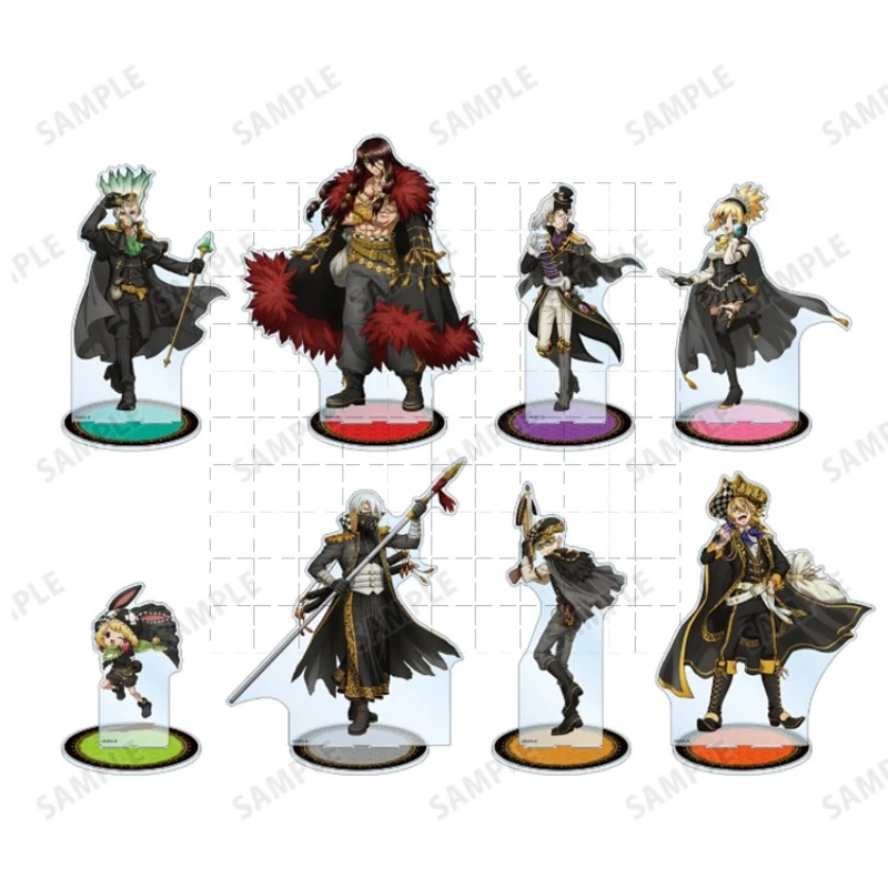 Figura Anime Modelo Placa Cosplay Toy, Ishigami, Senku, Hyoga, Shishio, Asagiri, Kohaku, Saionji, Ukyo, Acrílico Stand Boneca, Presente