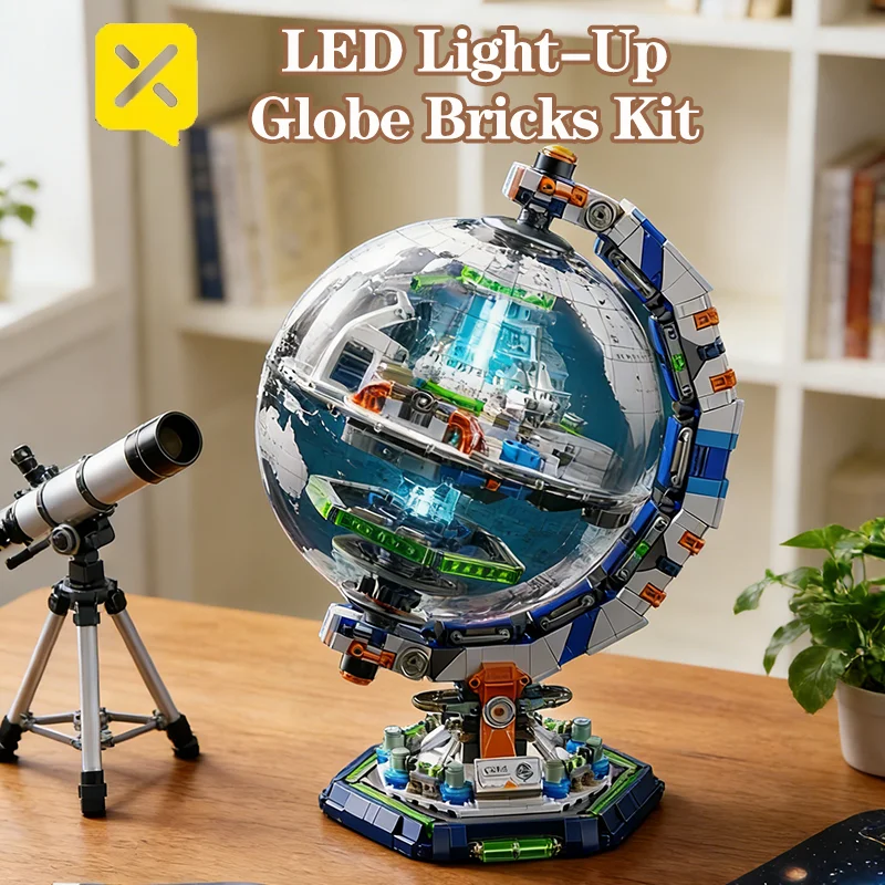 

Светящийся механический глобус-конструктор: 3D-модель прозрачного космического мира, креативная развивающая игрушка для подарков и декора дома