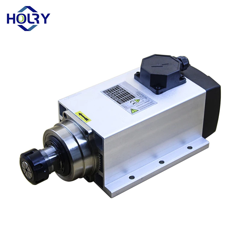 Holry Hot Selling Machine Motor Spindle 4.5kw 300hz 220v 380v ER32 18000rpm Air Cooling Cnc Spindle Motor For Cnc Router