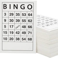 Hojas de Papel para Bingo de 4 x 6 Pulgadas, 180 Hojas, Tarjetas Numéricas Reutilizables y Cartas de Juego para Noches de Juego para Adultos, Fiestas y Celebraciones