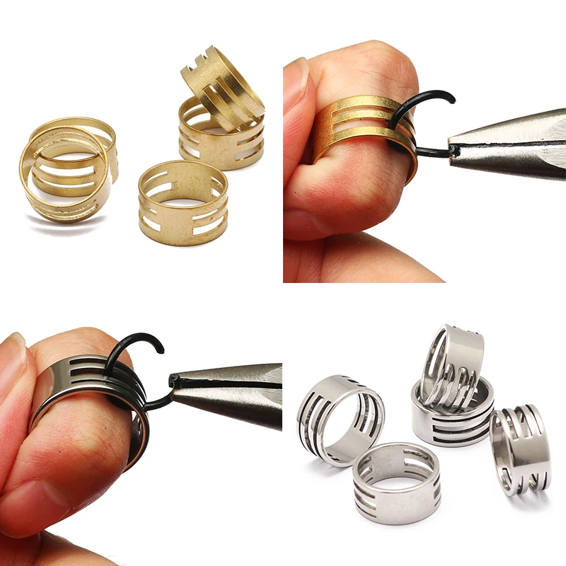 1pcs Split Ring Stainless Steel/Brass Ring Opener Closer For DIY Jewelry Making Handmade Necklace Bracelet Earrings Accessories