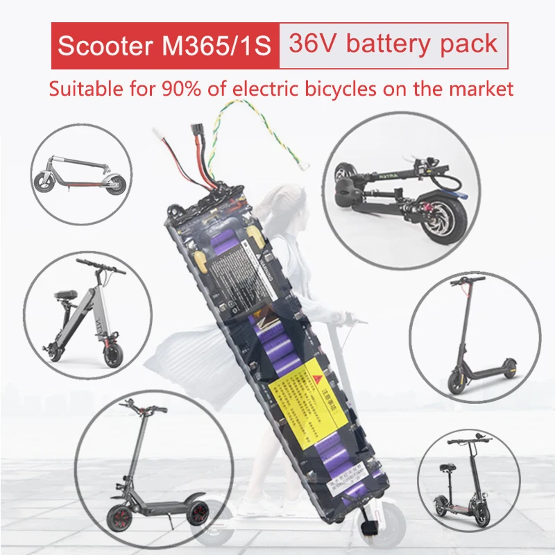 

36V 10.5Ah 10S3P 18650 Lithium Battery Pack 20A BMS For XIAOMI MIJIA M365 PRO E-bike Bicycle Scooters