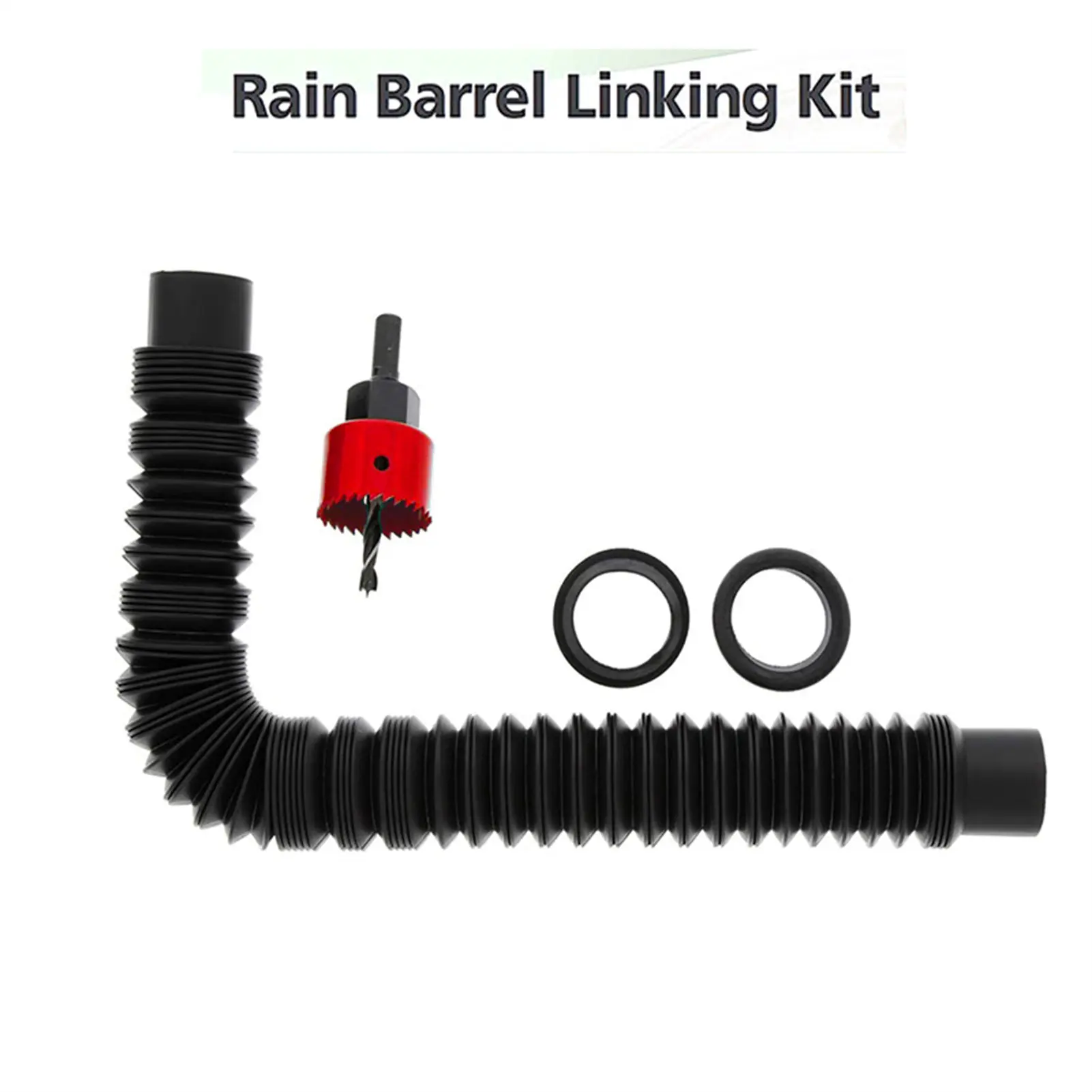 Drip Proof and Safe Rain Barrel Connector Extendable Flexible Rain Barrel Connector for Plants Watering and Outdoor Chores