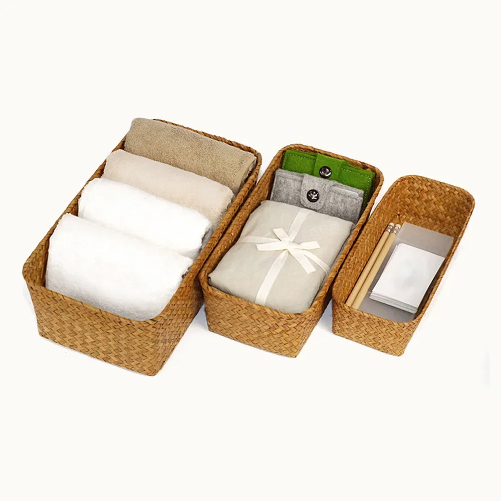 

Multifunctional Rattan Picnic Container Case - Stylish and Practical Organizer Basket Clothing organizer Toy organizer Pill box