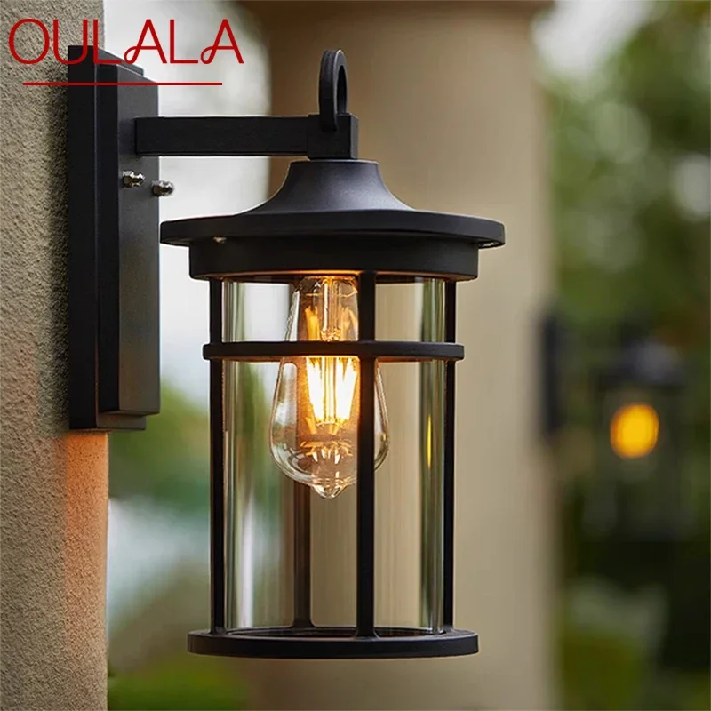 

OULALA Contemporary LED Outdoor Wall Lamps Electric Simplicity Waterproof Balcony Hallway Courtyard Villa Gate Hotel