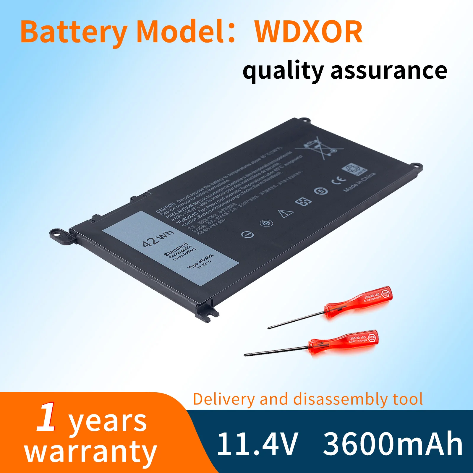 Imagem -01 - Bvbh-bateria do Portátil para Dell Wdx0r T2jx4 3crh3 Fc92n 0fc92n 03crh3 0t2jx4 Cymgm P74g P74g001 13 5000 5368 7368 14 Novo