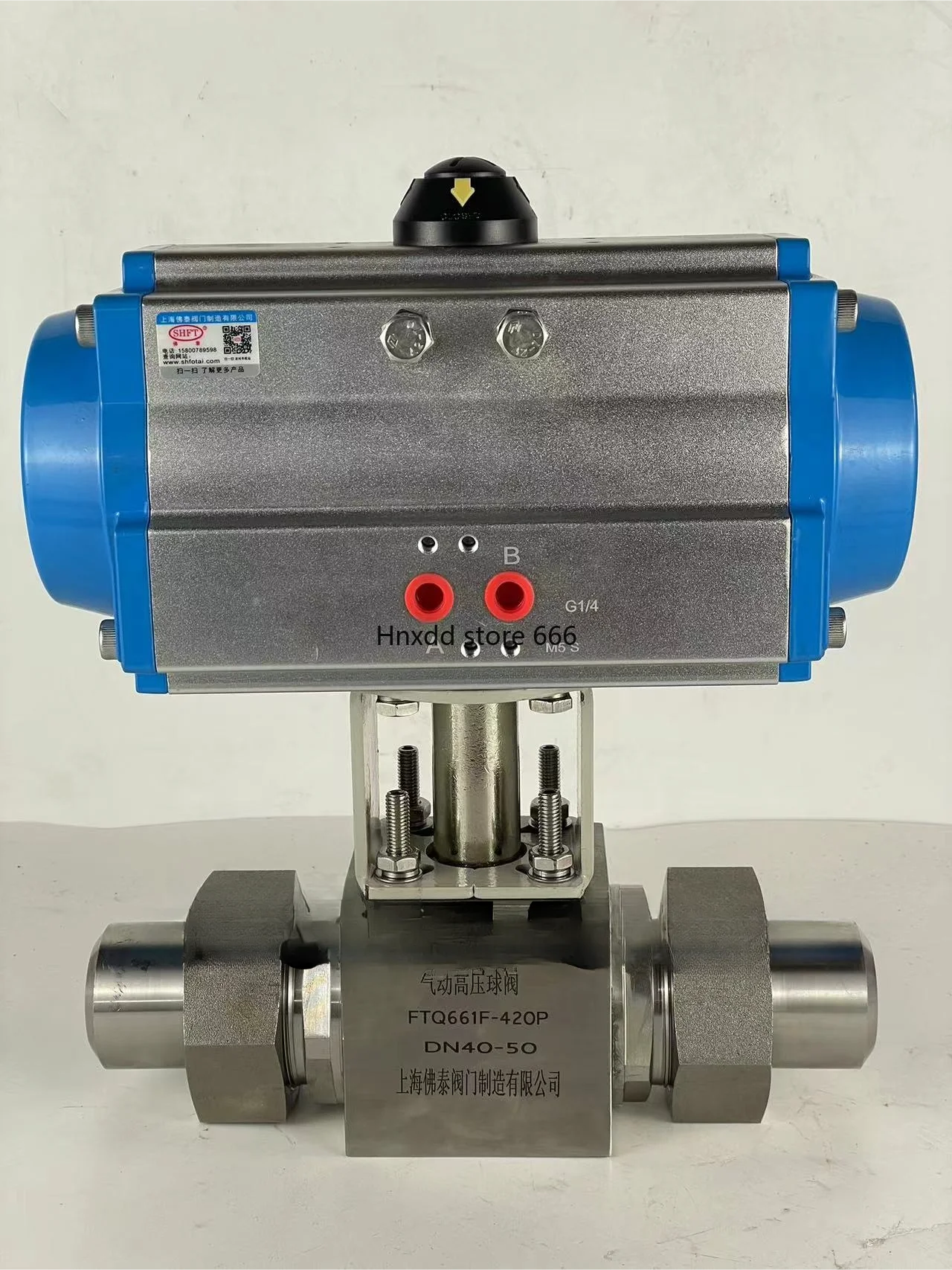 High pressure pneumatic welding ball valve Q661F-320P hydraulic oil CNG explosion-proof cut-off valve