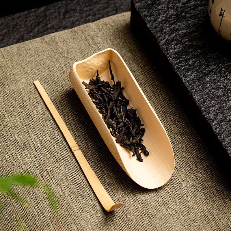 

Hand-made Tea Shovel Set, Spoon Clip, Kung Fu Tea Set, Natural and Coffee Color Friendly Material