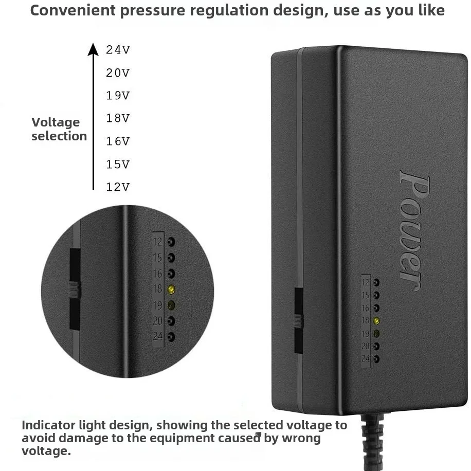 96W Universal Portable AC Laptop Power Adapter 12V 15V 16V 18V 19V 4.5A 20V24V Charger For Toshiba Hp Asus Acer Sony Lenovo