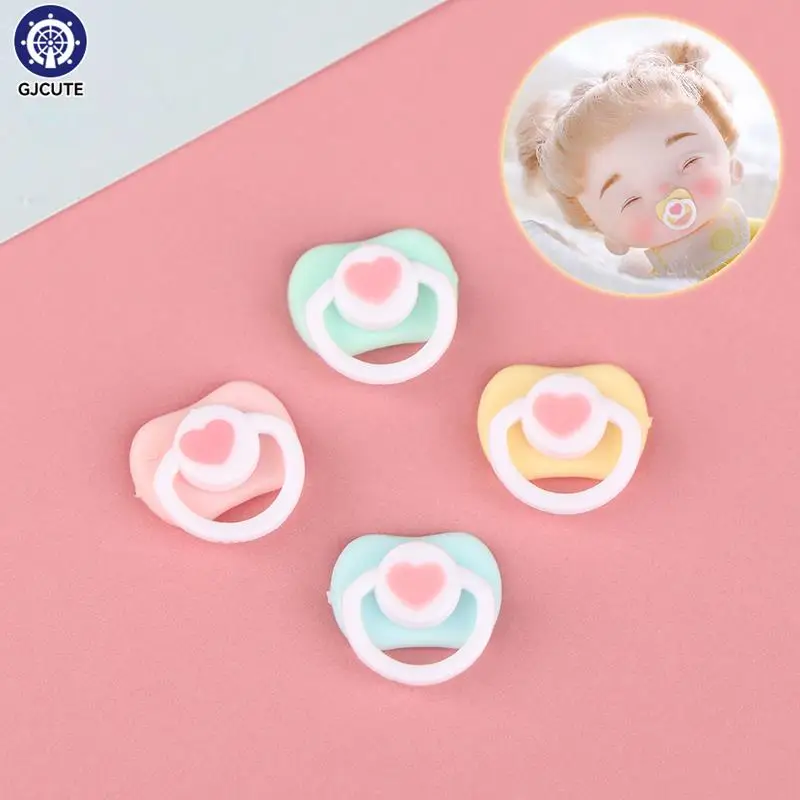 5Pcs Doll Pacifier Dolls Play House Toys Lovely Dummy Nipples for New Reborn Baby Children's Dollhouse Miniature Accessories