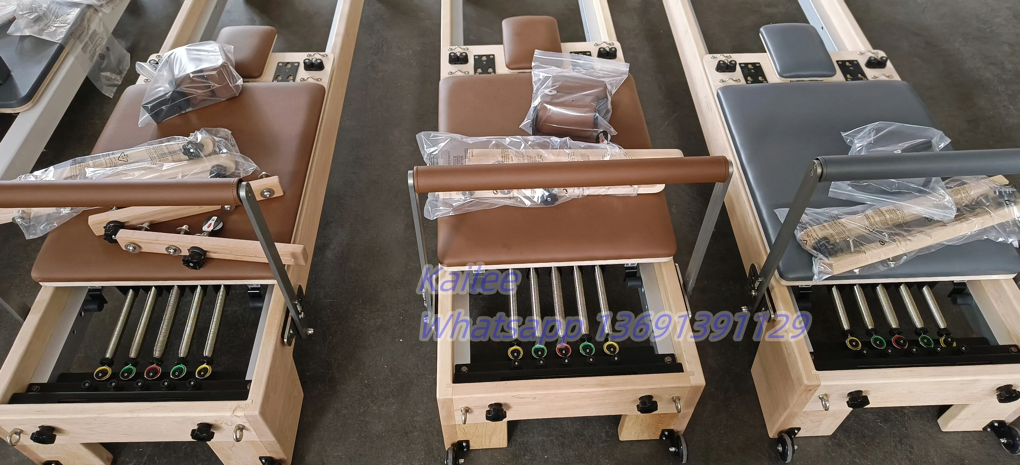 Maple Wood Pilates Reformer Gym Fitness Equipment Pilates Cadillac Reformer