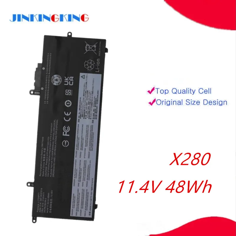 

Laptop Battery For Lenovo ThinkPad X280 L17C6P71 L17M6P71 L17L6P71 SB10K97617 01AV470 01AV471 01AV472 SB10K97618 SB10K97619
