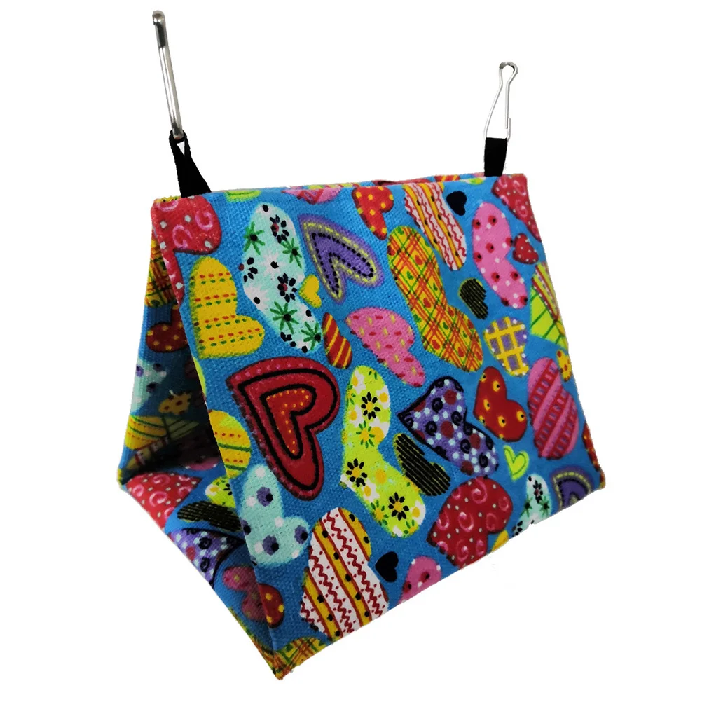 الببغاء معلقة أرجوحة قماش سرير الحيوانات الأليفة للطيور الصغيرة دائم قفص عش ديكور متوافق مع الكناري قبرة يلويرد الحيوانات الأليفة