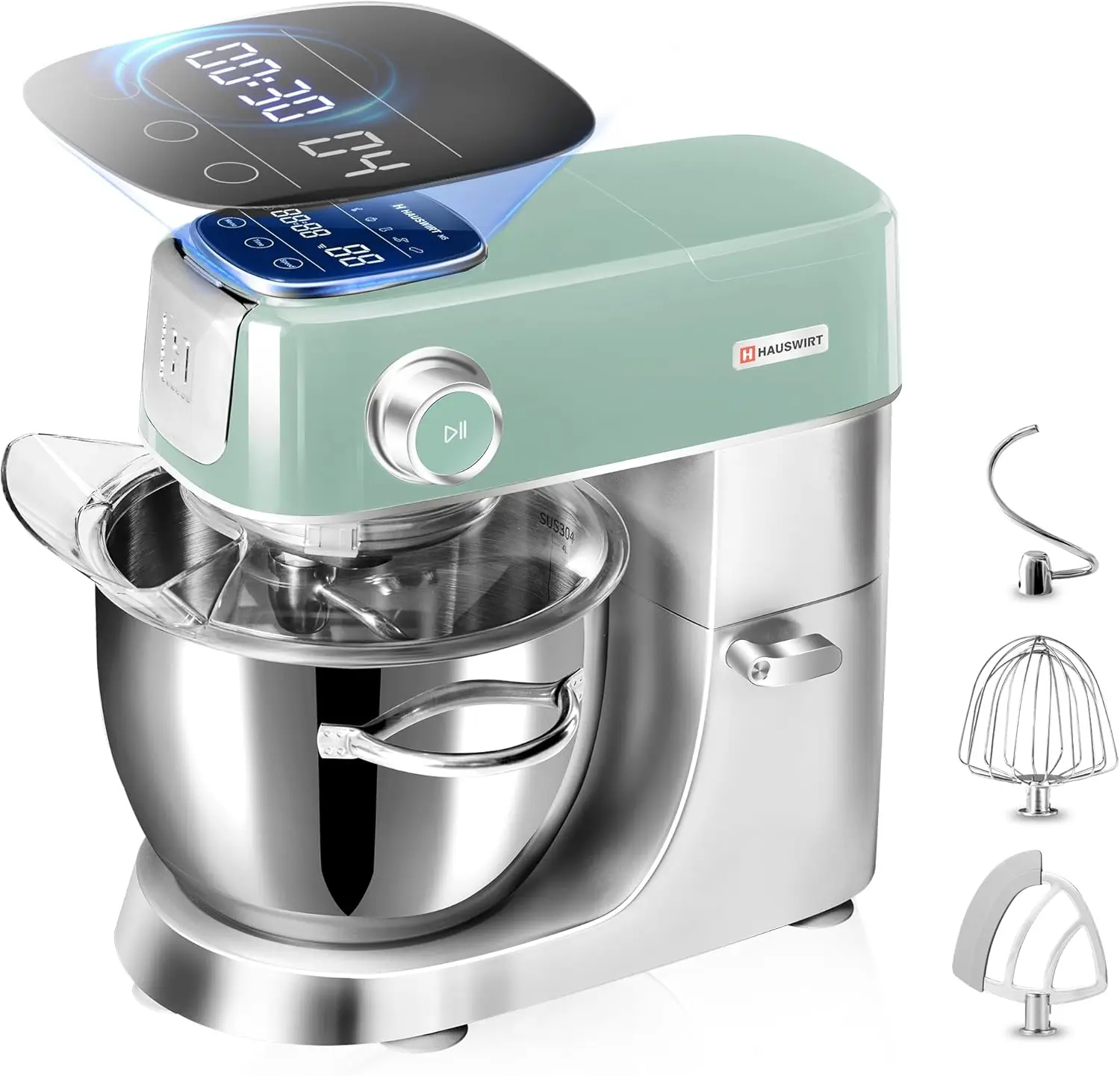 Stand Mixer M5, LED Touchscreen Mixers Kitchen Electric Stand Mixer, 5 Preset Menus, 5.3Qt Dough Mixer, 11speeds Kitchen Mixer w