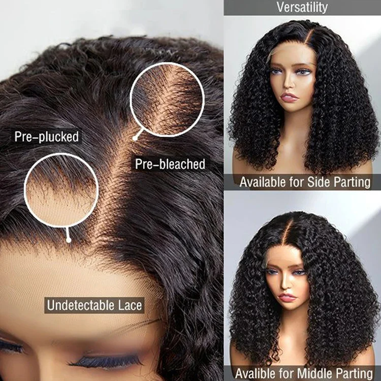 300 Density Hd Lace Wig Afro Kinky Curly Wig Afro Hair Wigs Transparent for Black Human Hair Mongolian Natural Lace Front Women