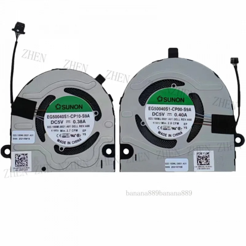 

Y-вентилятор процессора + графического процессора для DELL Inspiron 13 PRO Vostro 5310 Latitude 3320 0XKD91 06T5J2 5 В