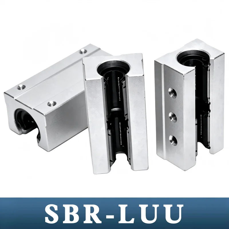 Extended Open Slide Unit Linear Guide Slide Bearing SBR16 20 25 30 35 40LUU Linear Bearing for Industrial Automation