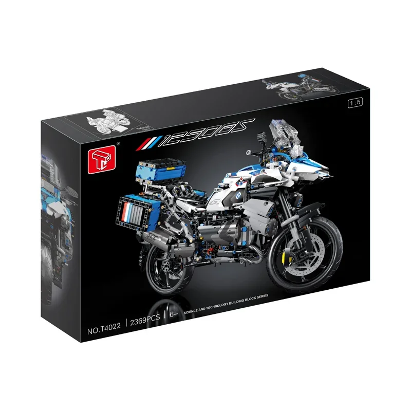 IN STOCK T4022 MOC Technical Motorcycle Building Blocks Bricks Assembling Model Children's Toys Christmas Gift Set