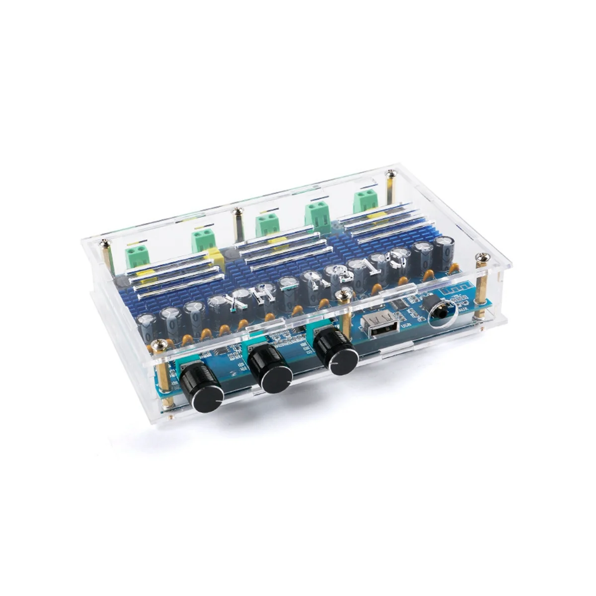 A57G-2X50W 2X100W TPA3116D2 Bluetooth 5,0 placa amplificadora Digital Subwoofer 4 canales TPA3116 Clase D AMP