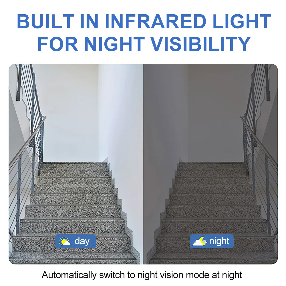 Home Video Intercom Doorbell 1080P Wireless Video Doorbell Support Tuya APP Remote Video Active Home Security Protection Camera