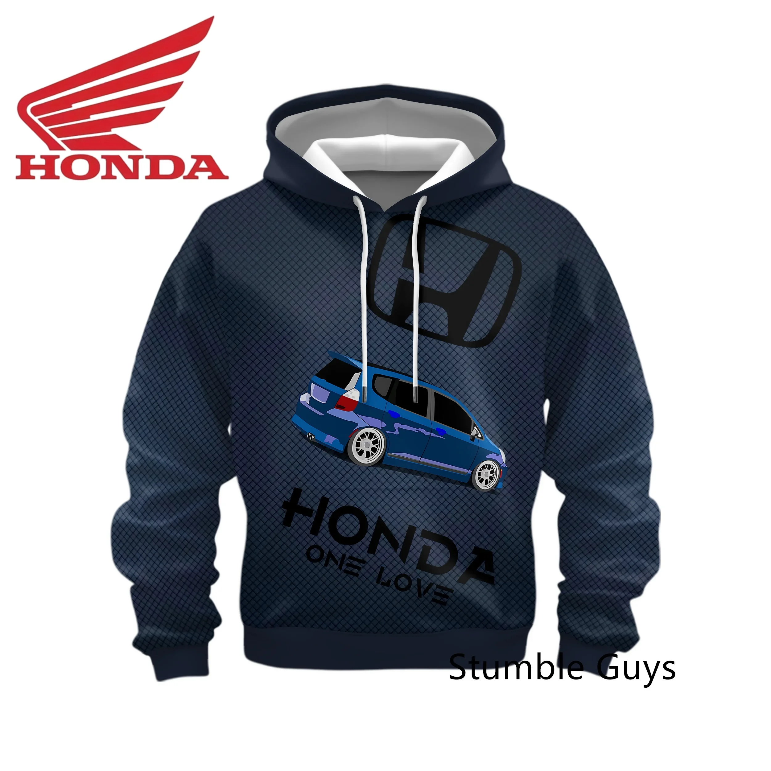 Outdoor Sports Spring Autumn Men's Honda Hoodie Long Sleeve Sweatshirt Racing Suit Motorcycle Casual Fashion
