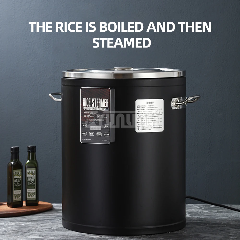 45L Electric Steamer Commercial Rice Cooker Large-capacity Steam Cabinet Stainless Steel Electric Heating Barrell