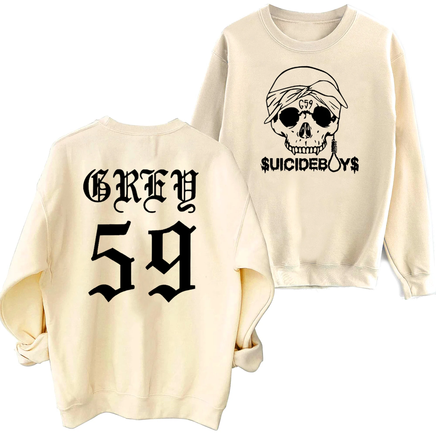 Suicideboys Crewneck Hoodie G59 Tour 2023 Oversized Sweatshirt Gift for Suicideboys Fan Unisex Pullover Tops