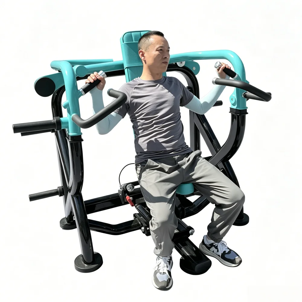 Hot-selling Commercial Fitness Equipment Seated Lateral Raise Shoulder Press Machine Back Support Safety Steel Gym Shoulder