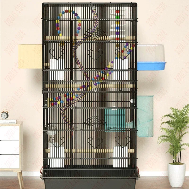 Nordic Balcony Bird Cage Parrot Hamster Feeder Protective Shelter   Outdoor  Pour Oiseaux cage Decoration