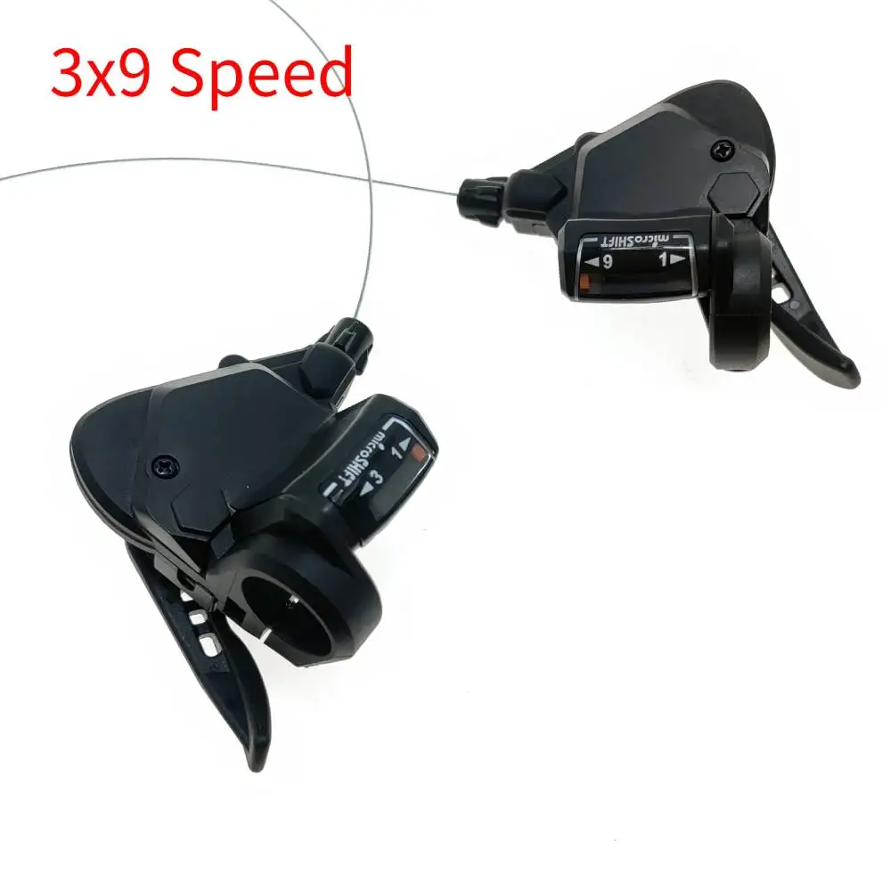 Desviador de Bicicleta MicroSHIFT, Alavanca Traseira Dianteira, MTB Mountain Bike Shifter, Bicicleta Shifting Peças, TS39, 3x7, 8 Velocidade, 9 Velocidade